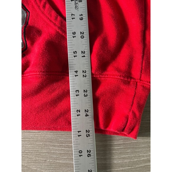 Ohio State Buckeyes Hoodie Sweatshirt Men's Size M Red Pullover NCAA Football - Picture 9 of 13